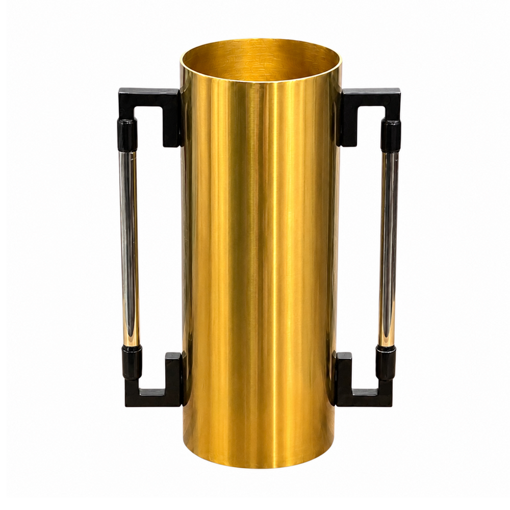 Vase Cylindrique Doré