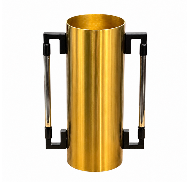 Vase Cylindrique Doré