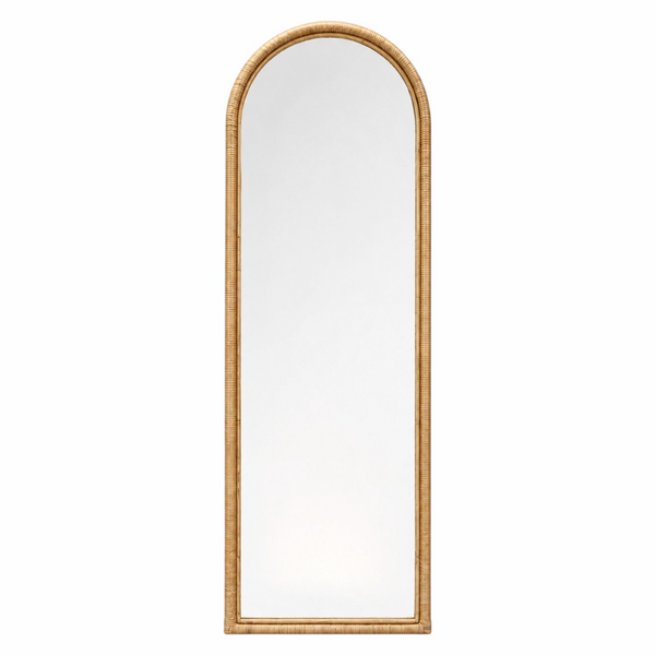 Miroir Arche Rotin