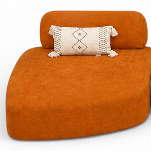 Canapé d'Angle de Luxe Play Lounge – Velours Brun Moka – Design Moderne