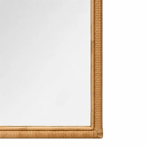 Miroir Arche Rotin