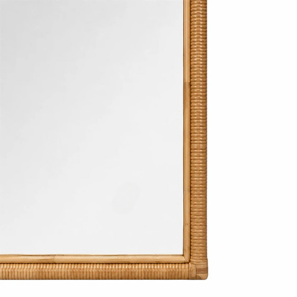Miroir Arche Rotin