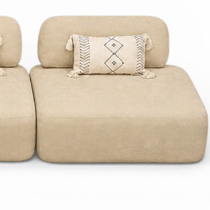 Canapé d'Angle de Luxe Play Lounge – Velours Brun Moka – Design Moderne