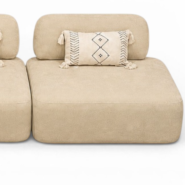 Canapé d'Angle de Luxe Play Lounge – Velours Brun Moka – Design Moderne