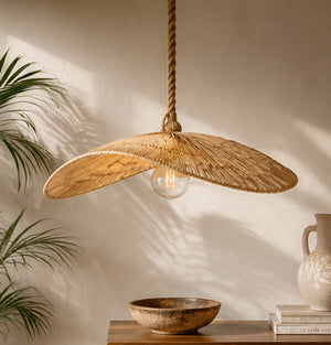 Lustre Rotin Naturel