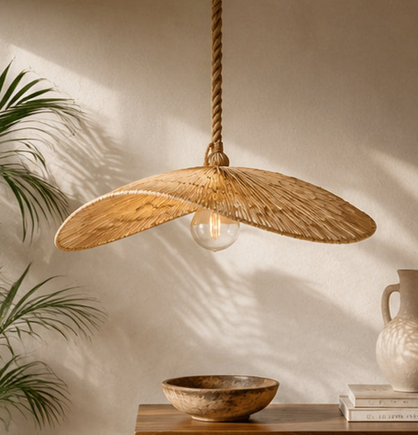 Lustre Rotin Naturel