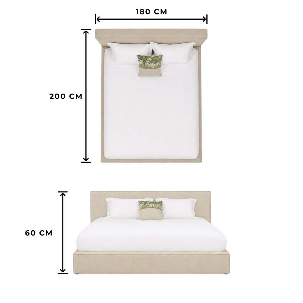 Lit Élégance Beige