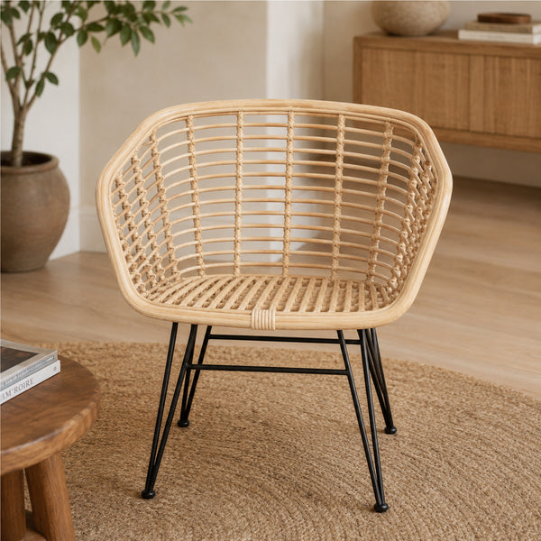 Fauteuil en Rotin