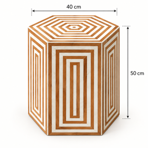 Table basse ronde « Raphia » en corde tressée – Plateau rond en bois effet noyer