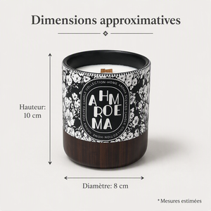 Black Ceramic Scented Candle