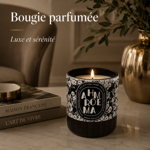 Black Ceramic Scented Candle