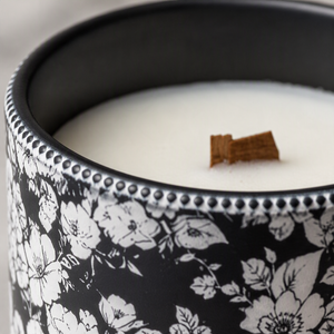 Black Ceramic Scented Candle