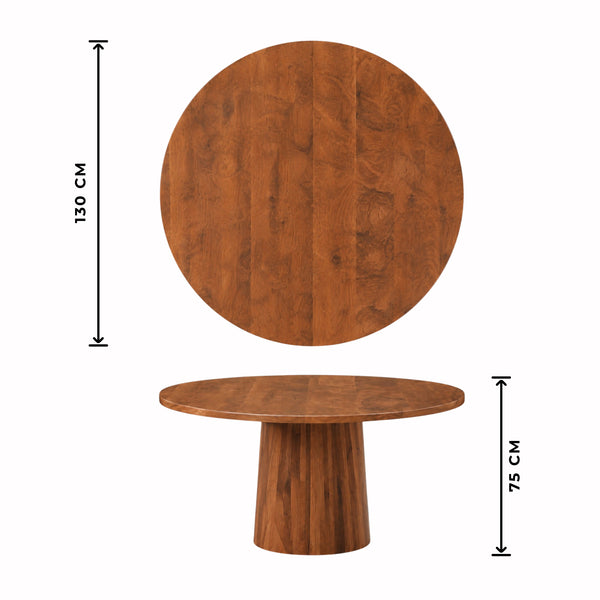 Table Ronde en Noyer