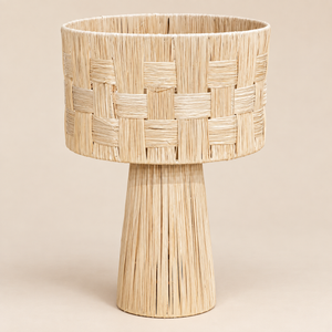 Cache-pot sur pied en fibres naturelles tressées main – Suspension pour plantes, style bohème