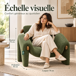 Fauteuil Olive Sculptural