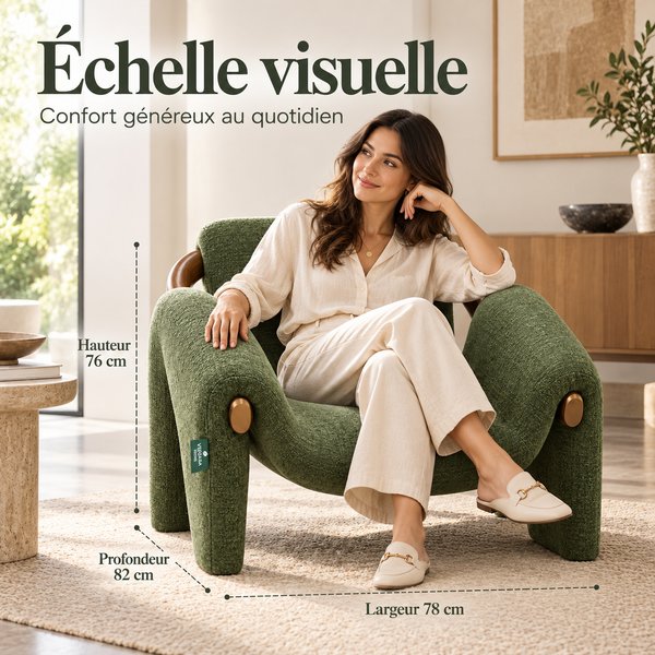 Fauteuil Olive Sculptural