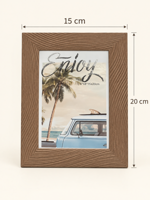 Cadre Photo Enjoy en Bois Chevron