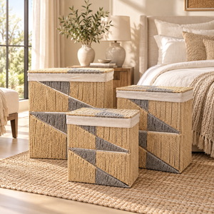 Titre : Panier Tressé Zigzag – 3 Formats