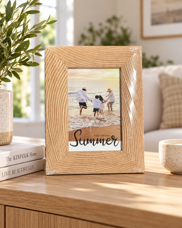 Cadre Photo Summer en Bois Sculpté