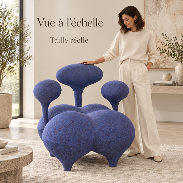 Fauteuil Bulle Sculptural – violette