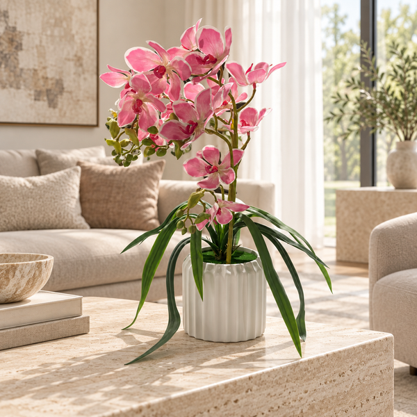 Orchidée Rose Élégance
