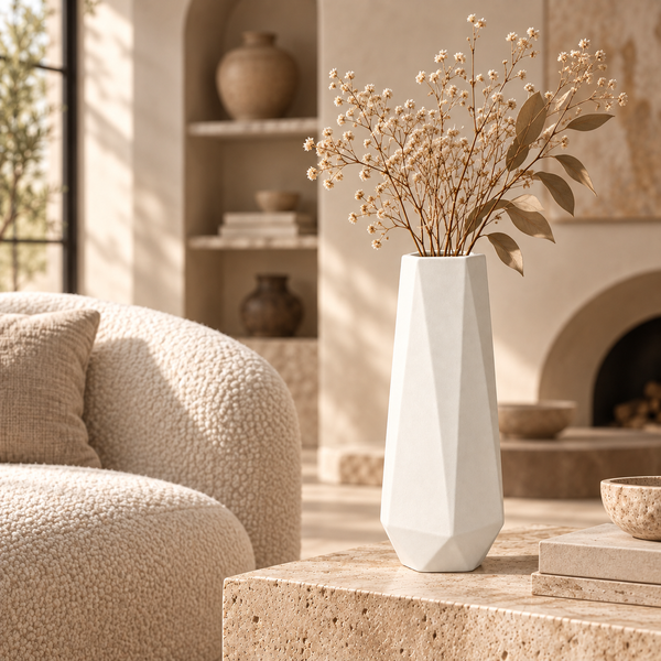 Vase Facette Ivoire