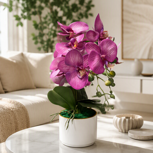 Orchidée Artificielle Rose Élégante