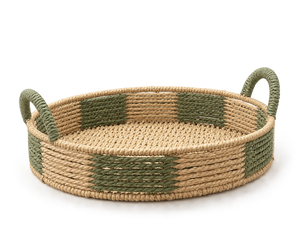 Set de plateaux ovales tressés