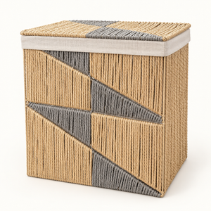 Titre : Panier Tressé Zigzag – 3 Formats