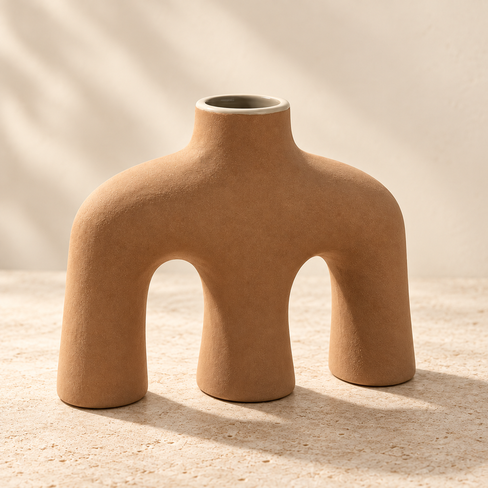 Vase Sculptural Arche Terracotta (needs_edit)