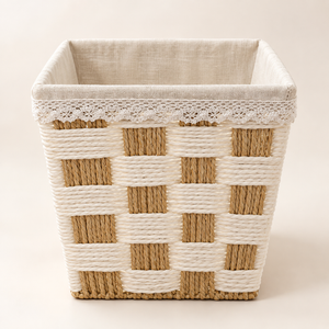 Panier de rangement carré tressé