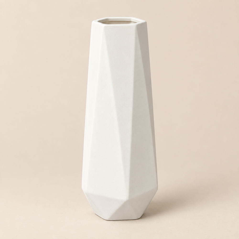 Vase Facette Ivoire