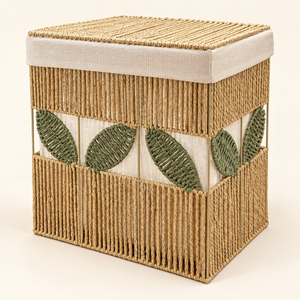 Panier de rangement tressé Feuilles