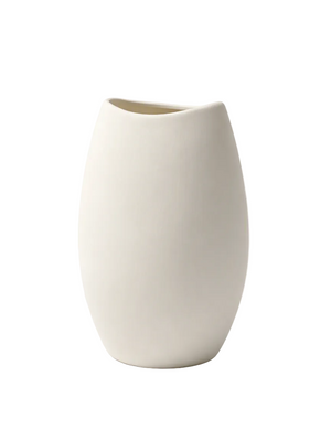 Matte Off-White Organic Ceramic Vase
