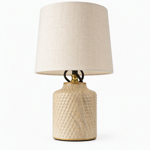 Lampe de Table en Céramique Géométrique