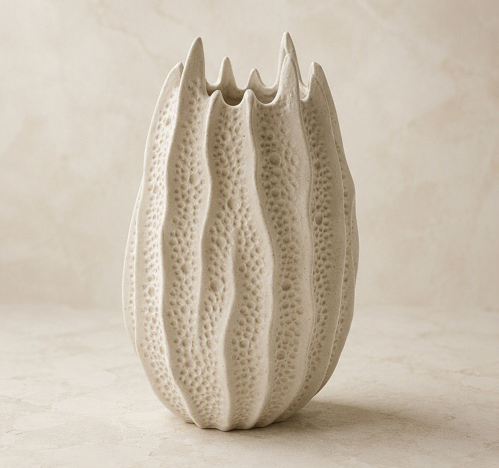 Vasque Sculpturale en Céramique Texturée
