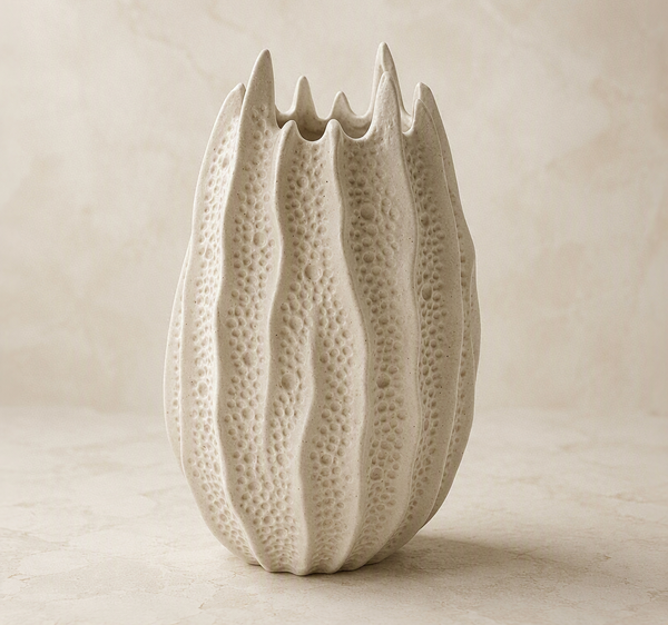 Vasque Sculpturale en Céramique Texturée
