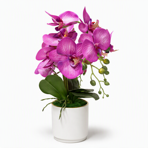 Orchidée Artificielle Rose Élégante