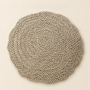 Set de table rond tressé naturel – Finition organique