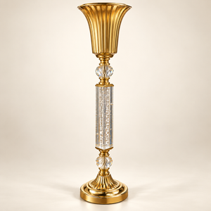 Vase sur pied Éclat Doré