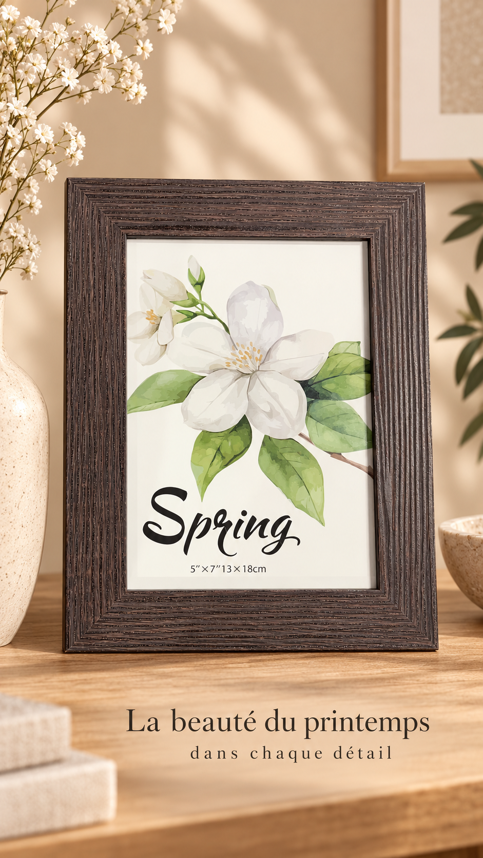 Cadre Décoratif Spring Magnolia – 13 × 18 cm