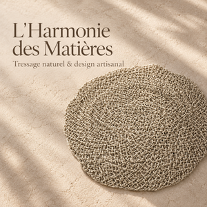 Set de table rond tressé naturel – Finition organique