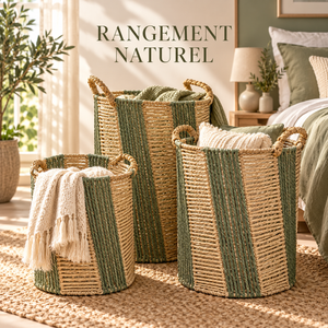 Set de paniers de rangement tressés