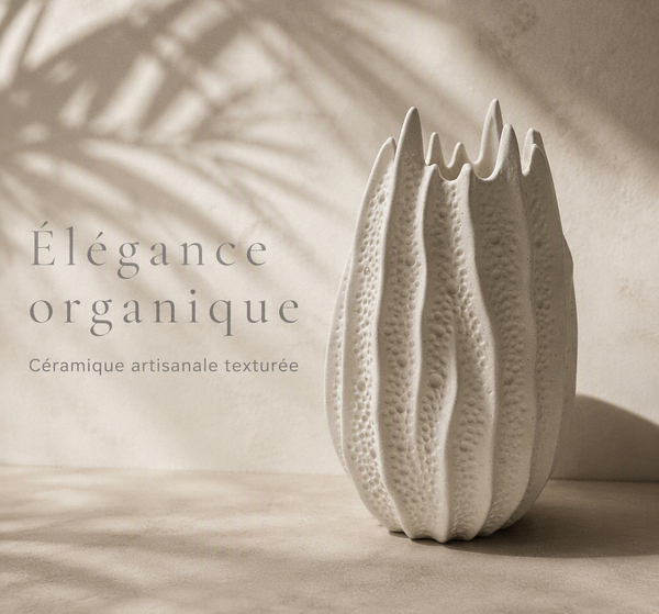Vasque Sculpturale en Céramique Texturée