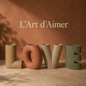 Vases décoratifs LOVE en céramique