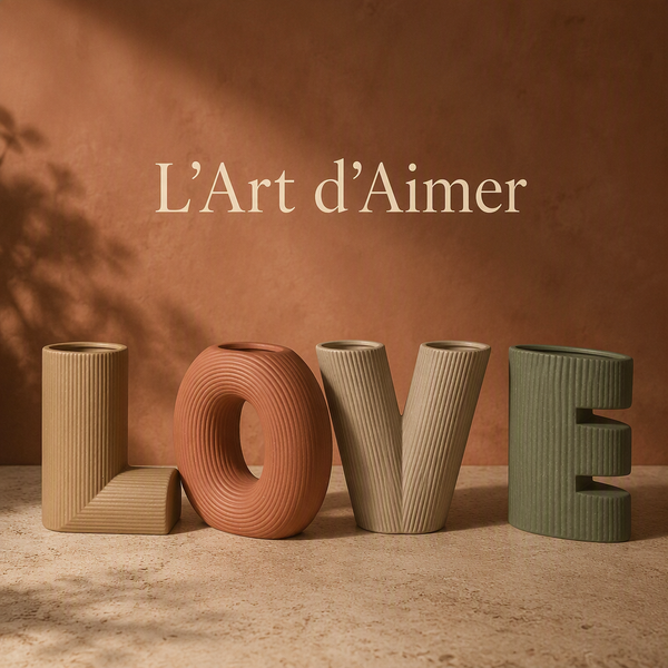 Vases décoratifs LOVE en céramique