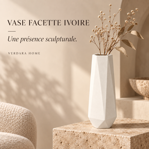 Vase Facette Ivoire