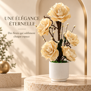 Florale Artificielle Crème – Élégance