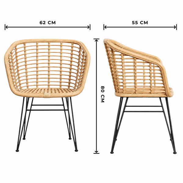 Fauteuil en Rotin