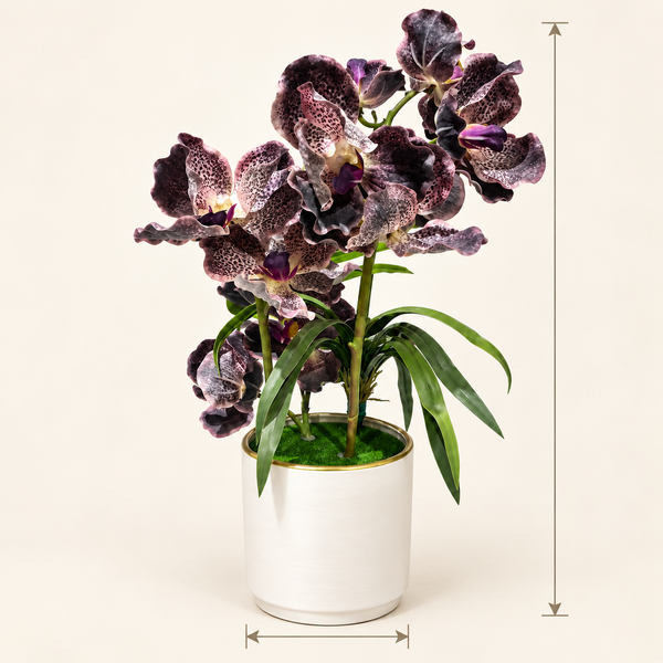 Orchidée Phalaenopsis Artificielle Violet Foncé